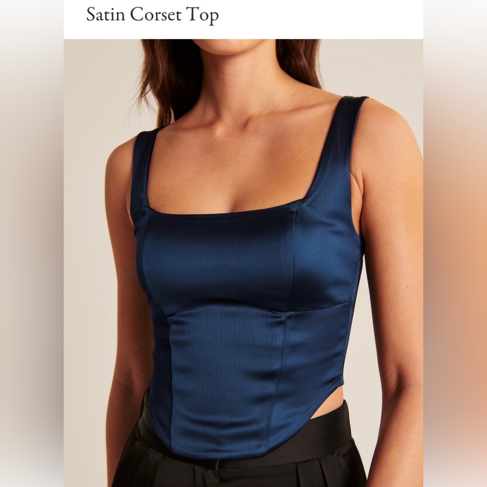 Abercrombie satin corset top